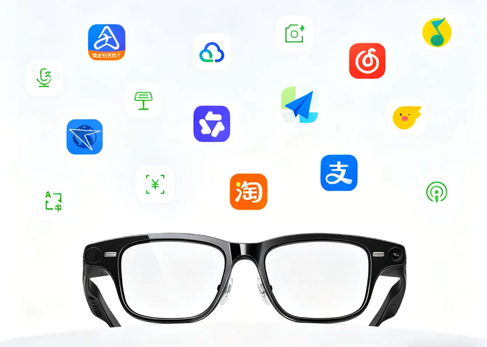 Zdjęcie okularów Qwen AI Glasses S1.